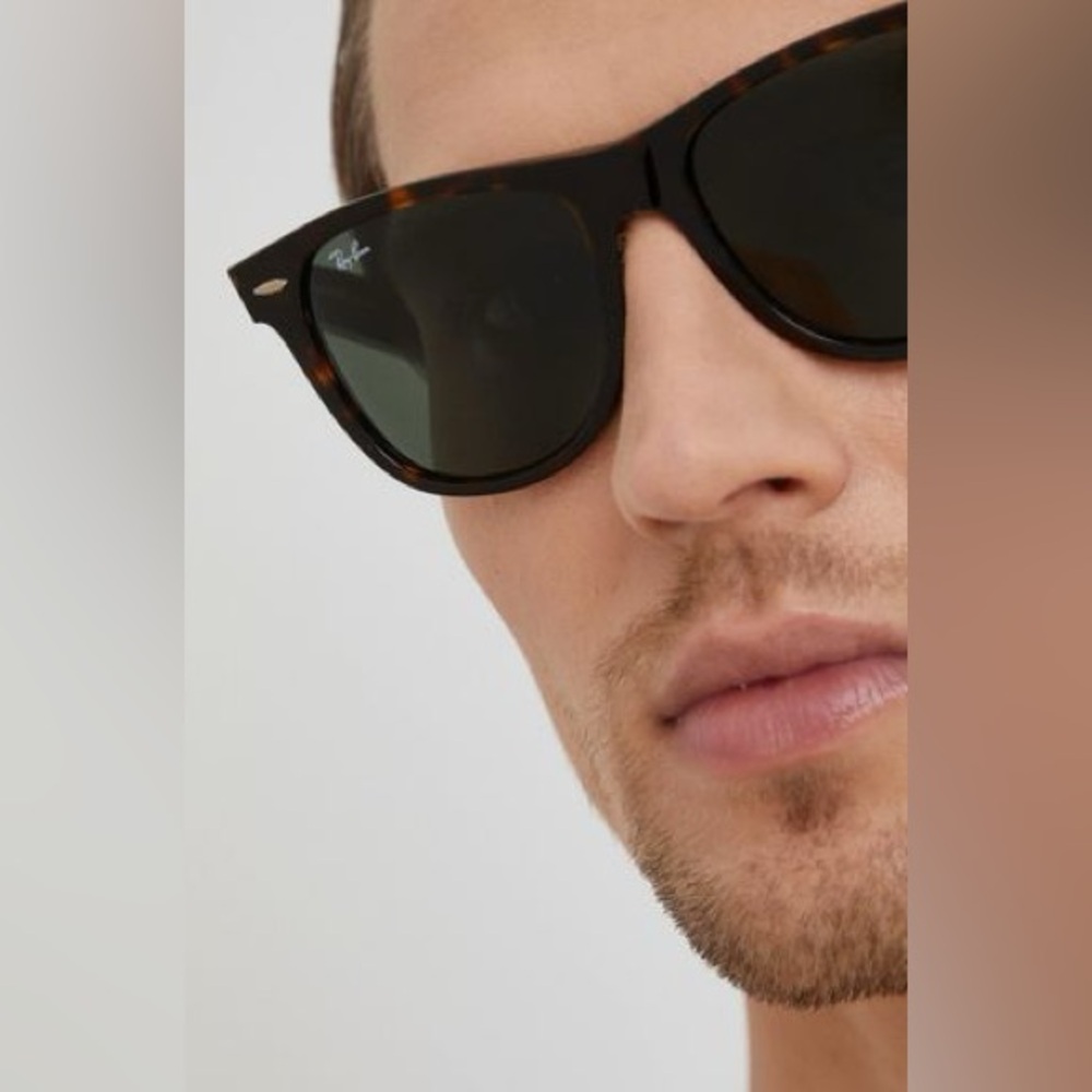 Ray-Ban Wayfarer RB 2140 902 50mm Green Classic G-15 Sunglasses Tortoise 501 - Picture 10 of 14